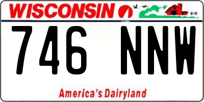 WI license plate 746NNW