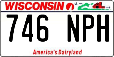WI license plate 746NPH