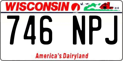 WI license plate 746NPJ
