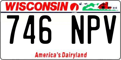 WI license plate 746NPV