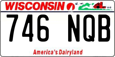 WI license plate 746NQB