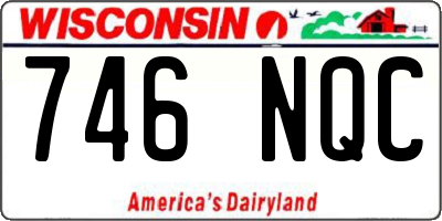 WI license plate 746NQC