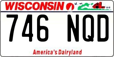 WI license plate 746NQD