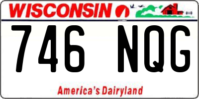 WI license plate 746NQG