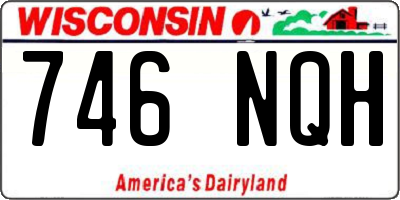 WI license plate 746NQH
