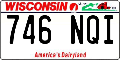 WI license plate 746NQI