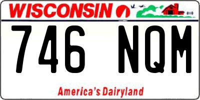 WI license plate 746NQM