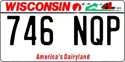 WI license plate 746NQP