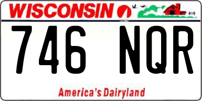 WI license plate 746NQR