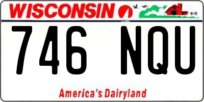 WI license plate 746NQU