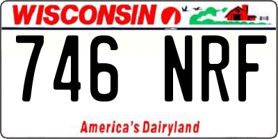 WI license plate 746NRF
