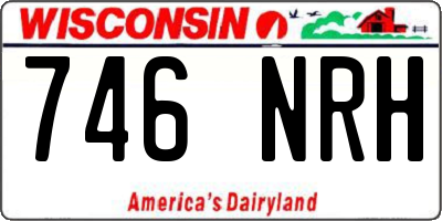 WI license plate 746NRH
