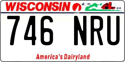 WI license plate 746NRU