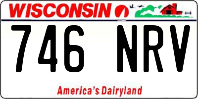 WI license plate 746NRV