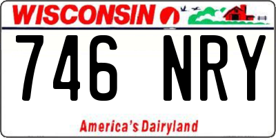 WI license plate 746NRY
