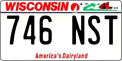 WI license plate 746NST