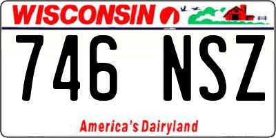 WI license plate 746NSZ