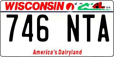 WI license plate 746NTA