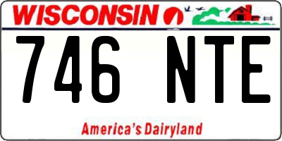 WI license plate 746NTE