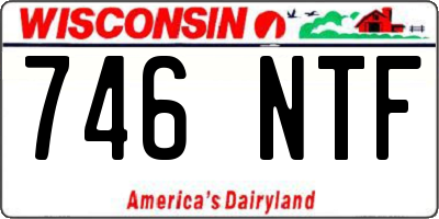 WI license plate 746NTF