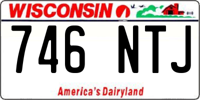 WI license plate 746NTJ