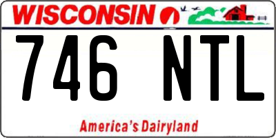 WI license plate 746NTL