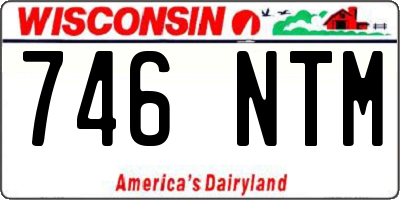 WI license plate 746NTM