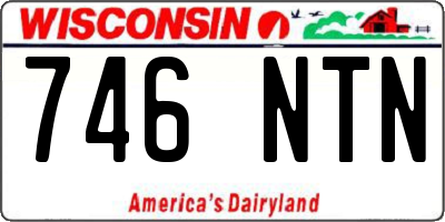 WI license plate 746NTN