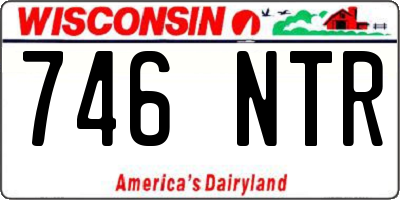 WI license plate 746NTR
