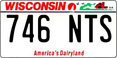WI license plate 746NTS