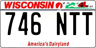 WI license plate 746NTT