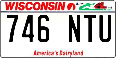 WI license plate 746NTU