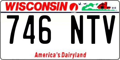 WI license plate 746NTV