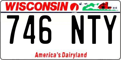 WI license plate 746NTY