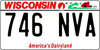 WI license plate 746NVA