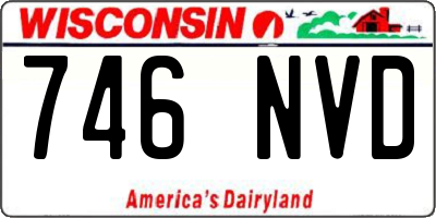 WI license plate 746NVD
