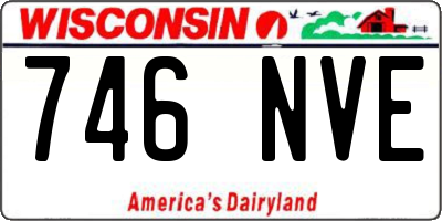 WI license plate 746NVE