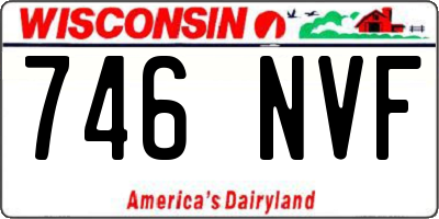 WI license plate 746NVF