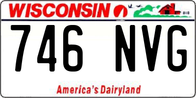 WI license plate 746NVG