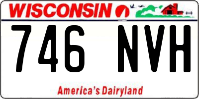 WI license plate 746NVH