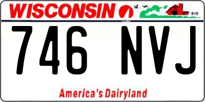 WI license plate 746NVJ