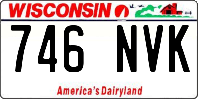 WI license plate 746NVK