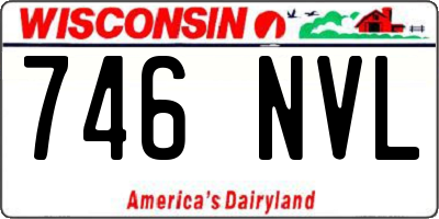 WI license plate 746NVL