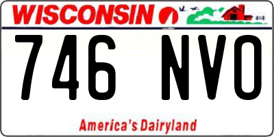 WI license plate 746NVO