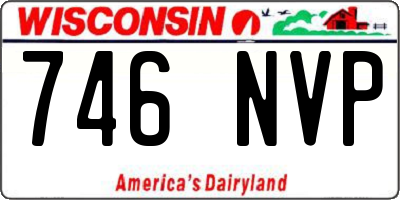 WI license plate 746NVP