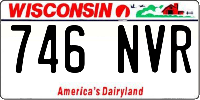WI license plate 746NVR
