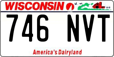 WI license plate 746NVT