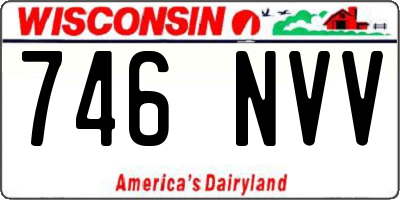 WI license plate 746NVV