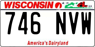 WI license plate 746NVW
