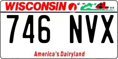 WI license plate 746NVX